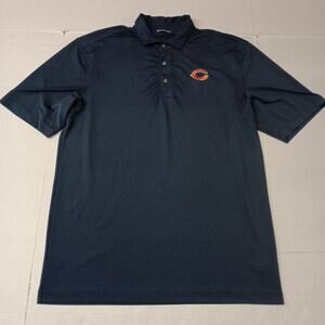 Chicago Bears Cutter & Buck Polo Golf Shirt Men’s LT Navy Blue